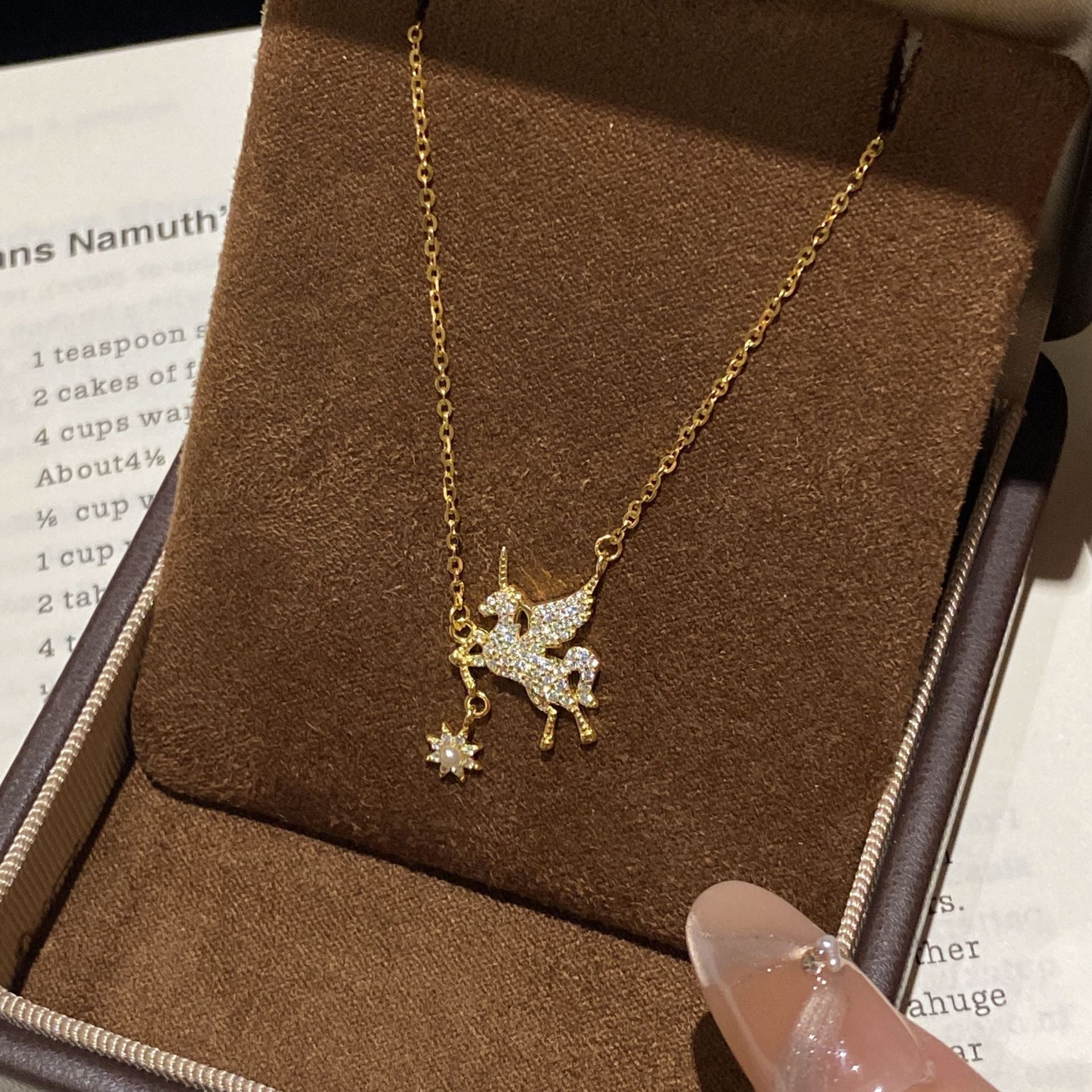 925 Silver Unicorn Tassel Necklace