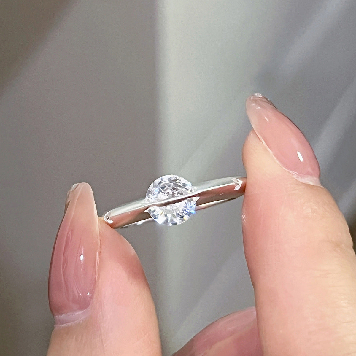 925 Sterling Silver Rotatable Star Ring