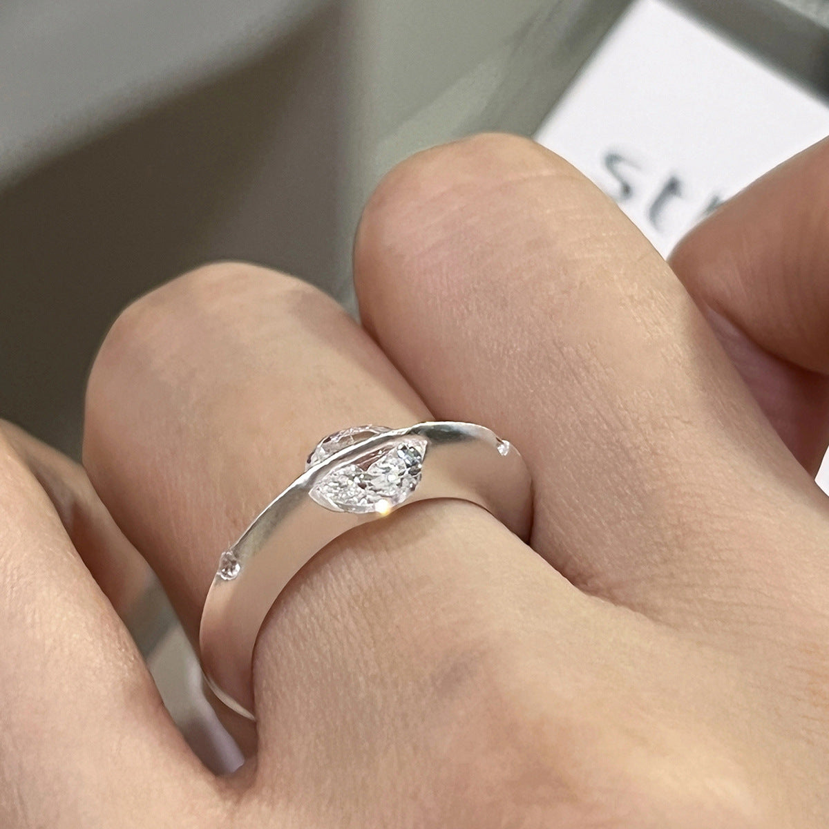 925 Sterling Silver Rotatable Star Ring