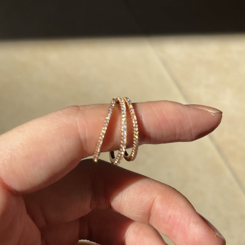 Sparkling Diamond Ring for Stacking