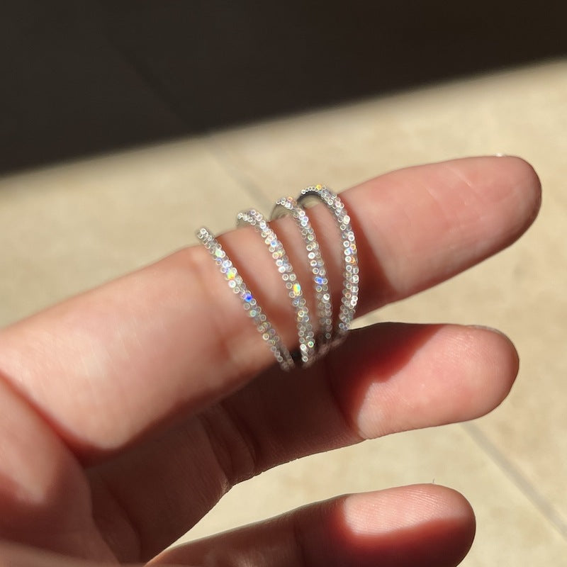 Sparkling Diamond Ring for Stacking