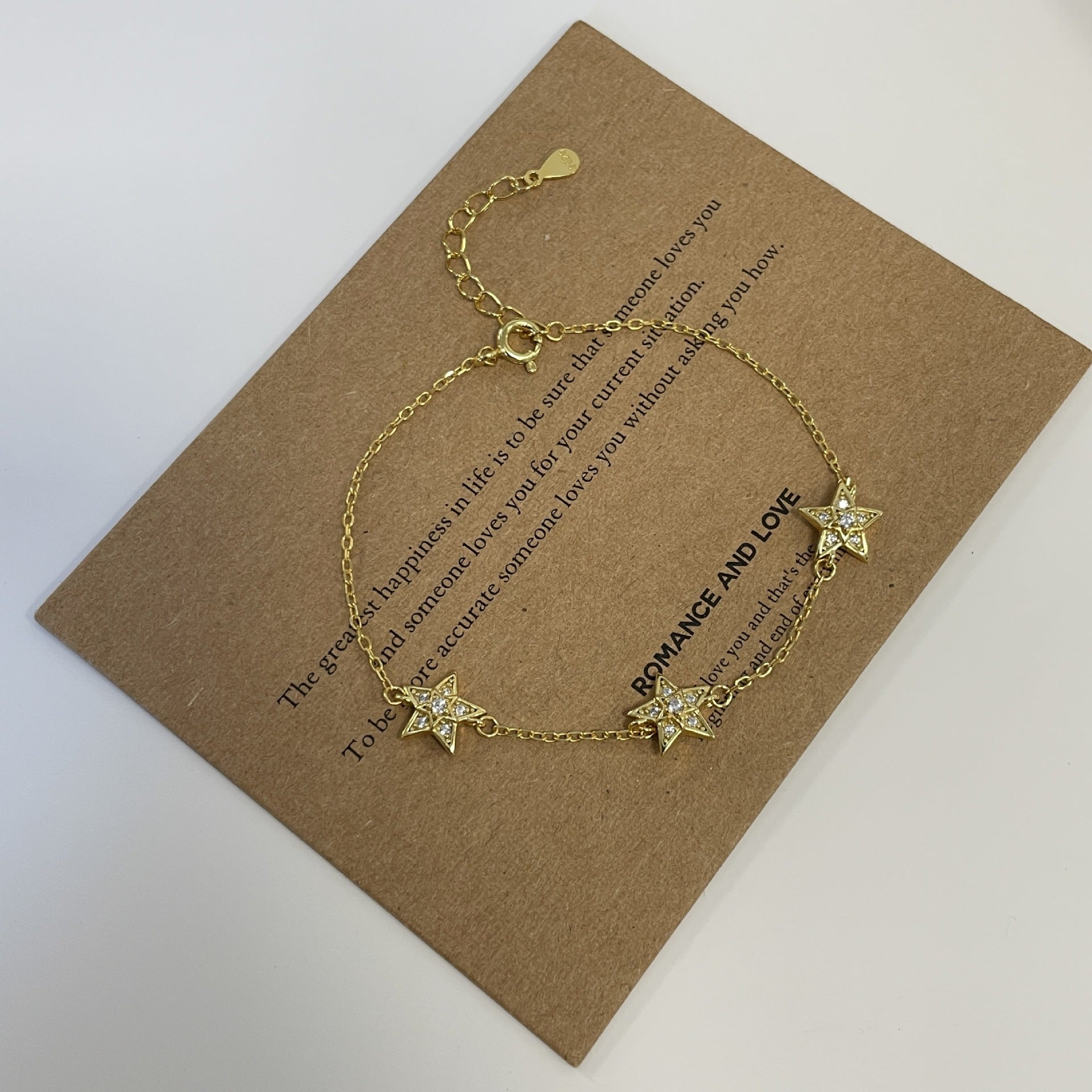 925 Silver Star Cubic Zirconia Bracelet