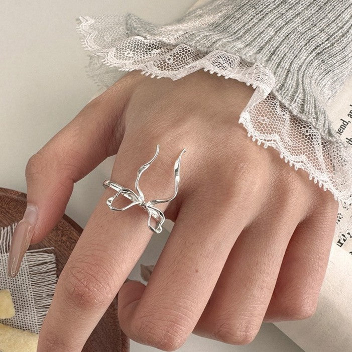 925 Silver Bow Ring