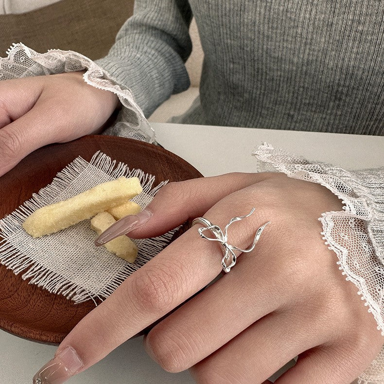 925 Silver Bow Ring