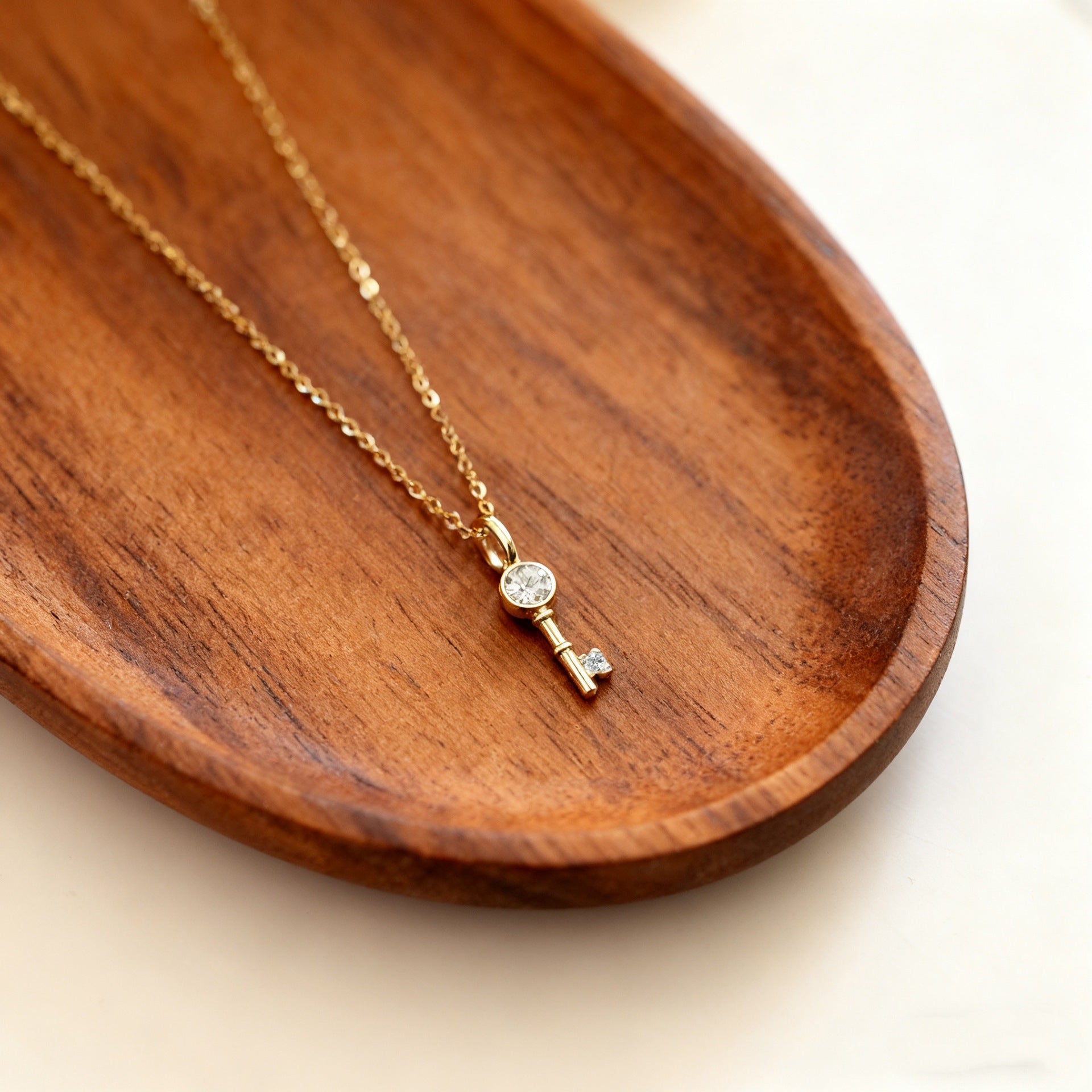 925 Silver Mini Key Necklace