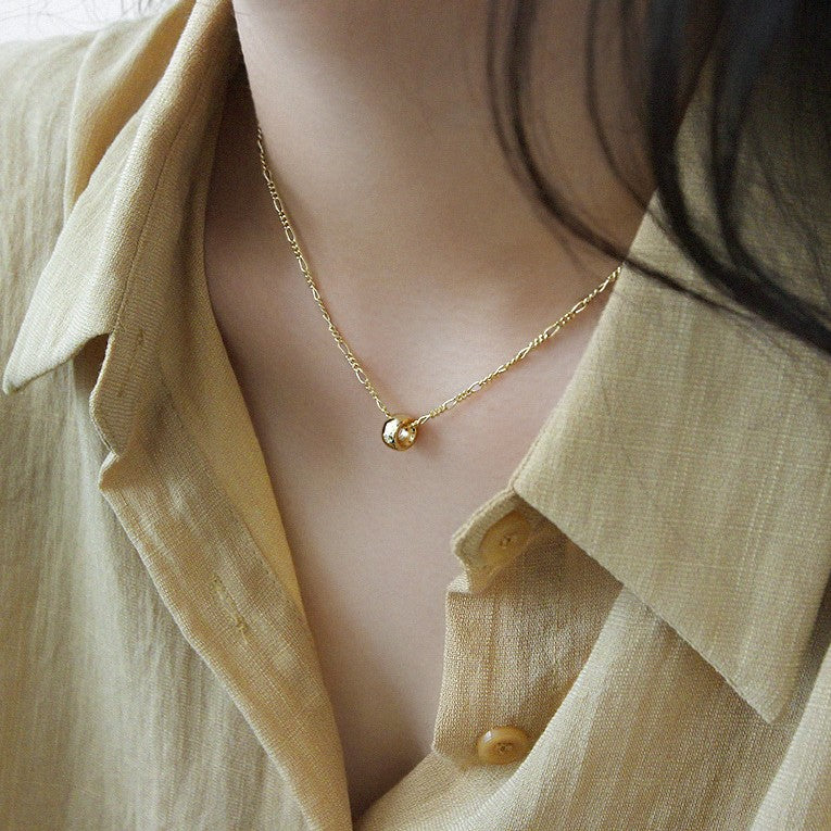 925 Silver Simple Bead Necklace
