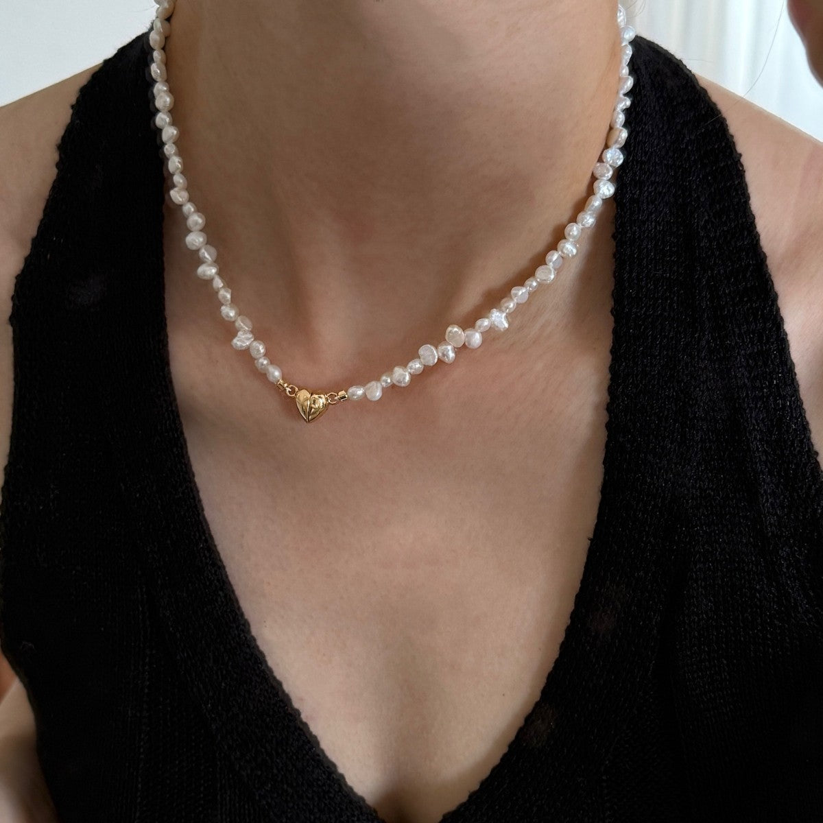 Natural Baroque Irregular Freshwater Pearl Necklace