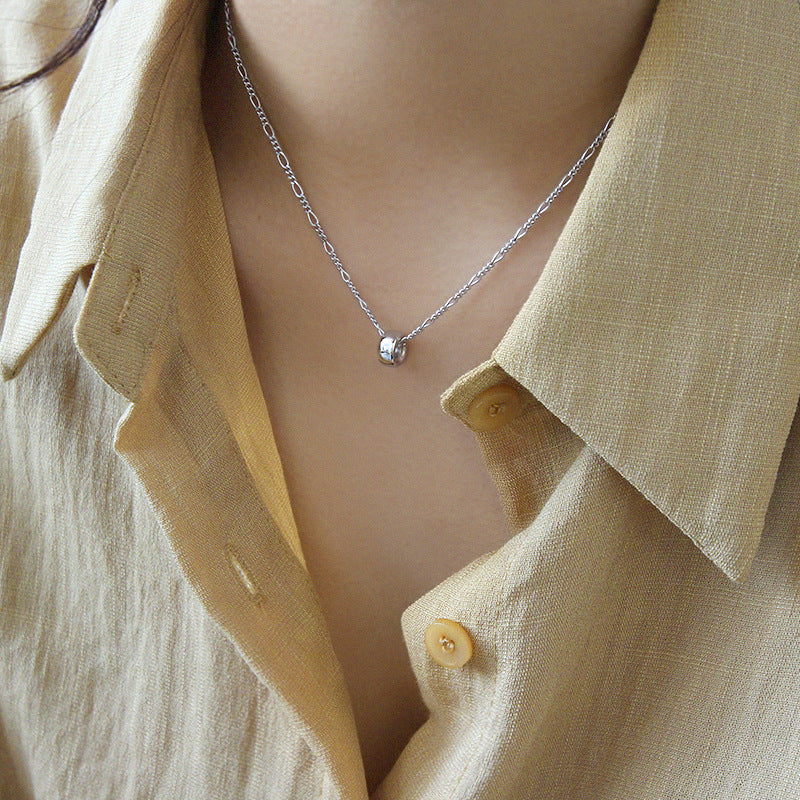 925 Silver Simple Bead Necklace