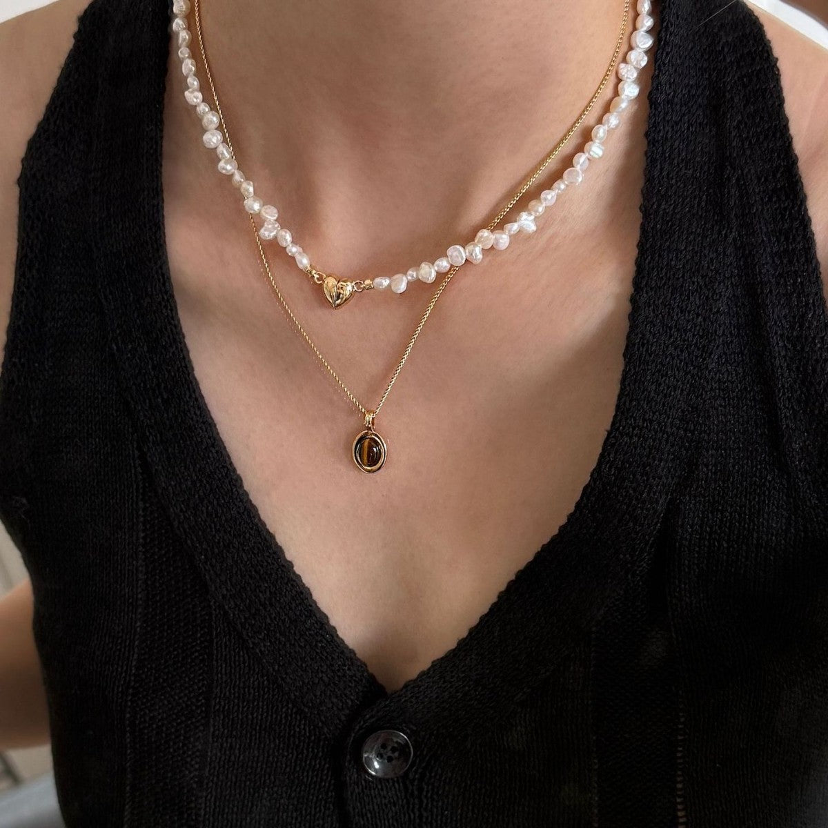 Natural Baroque Irregular Freshwater Pearl Necklace