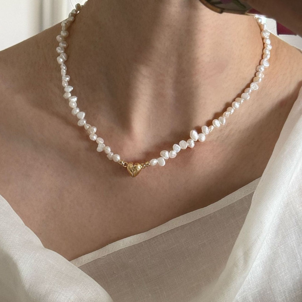 Natural Baroque Irregular Freshwater Pearl Necklace