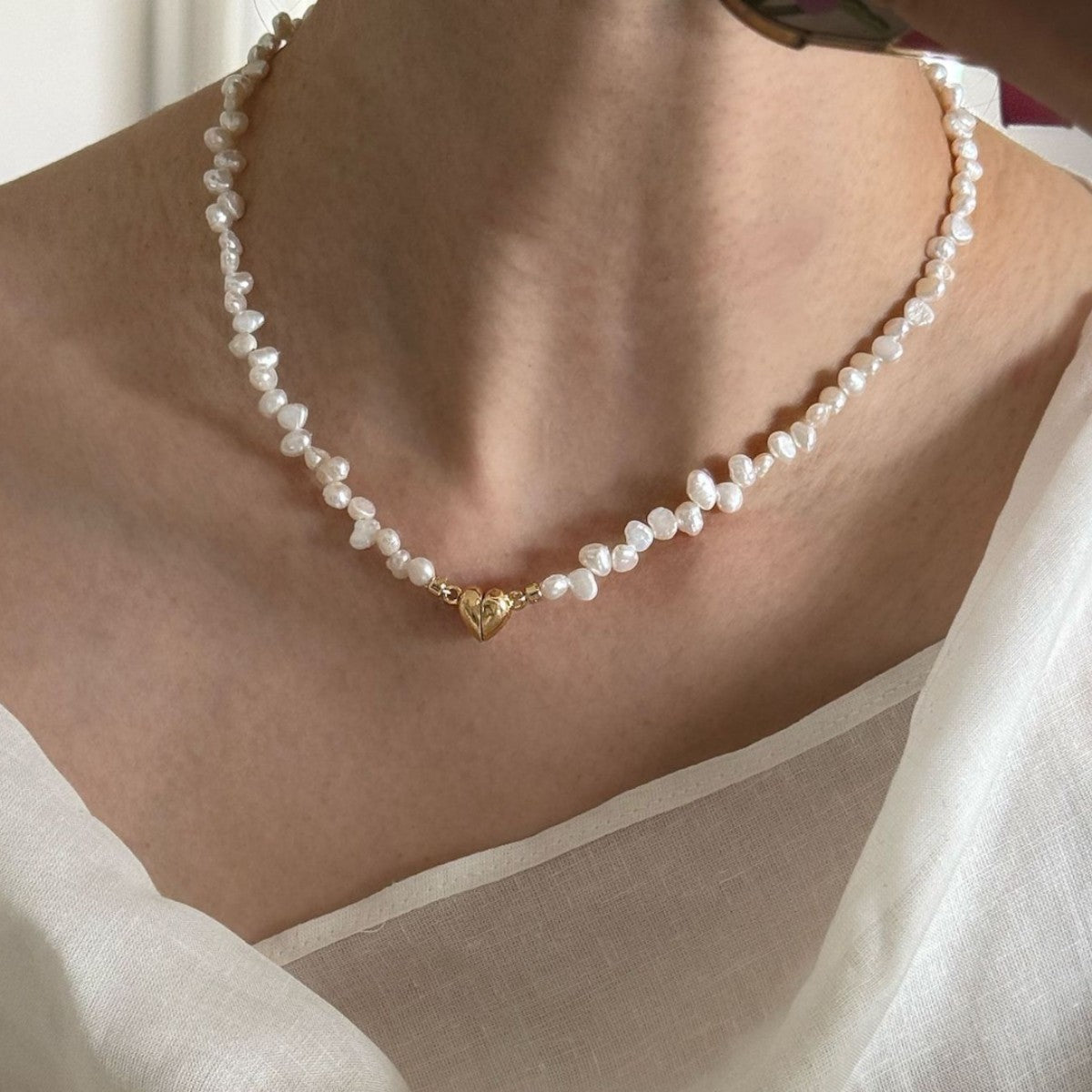 Natural Baroque Irregular Freshwater Pearl Necklace