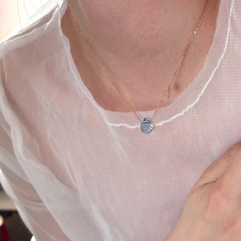 Colorful Teardrop Crystal 14k Gold-Filled Necklace