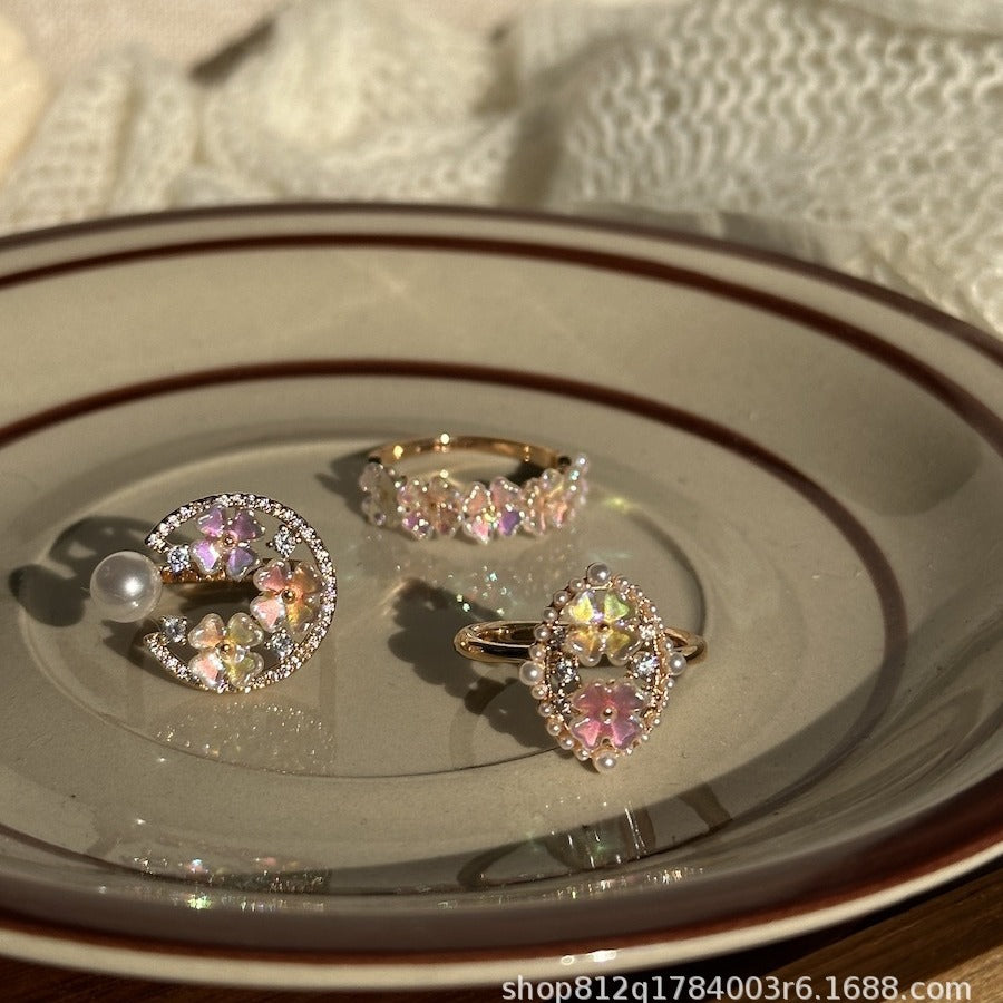 Pearl Shell Flower Ring