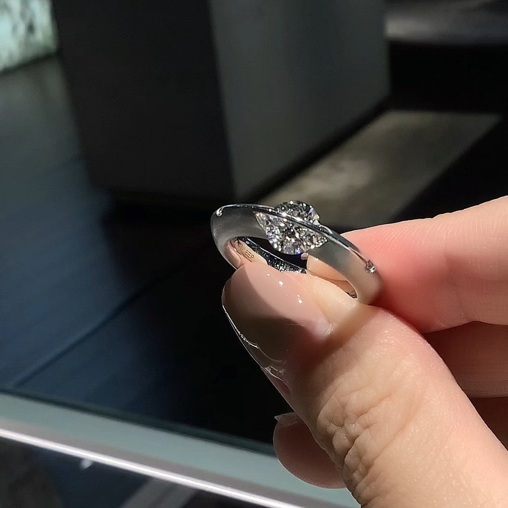 925 Sterling Silver Rotatable Star Ring