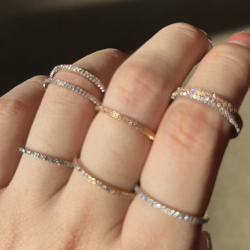 Sparkling Diamond Ring for Stacking
