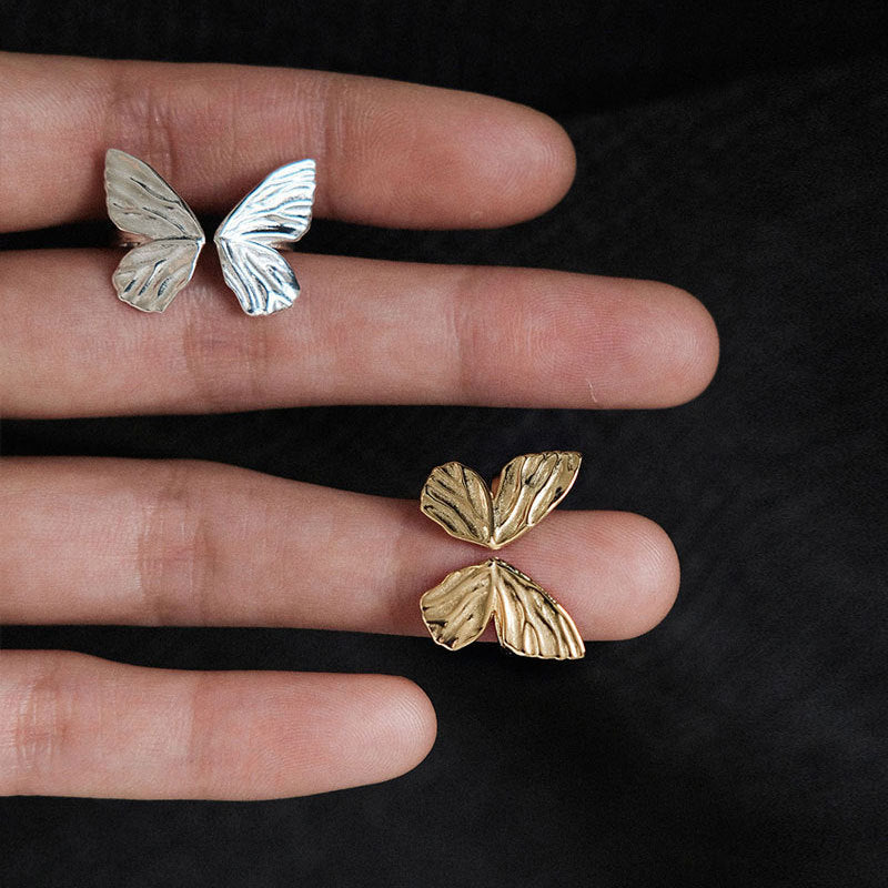 925 Silver Butterfly Adjustable Ring