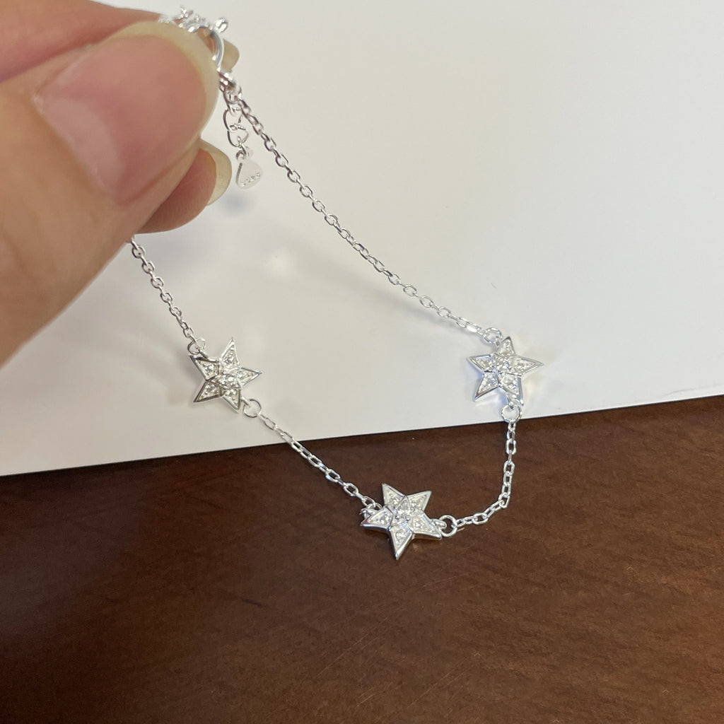 925 Silver Star Cubic Zirconia Bracelet