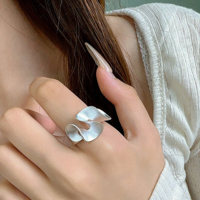 925 Silver Irregular Hem Ring