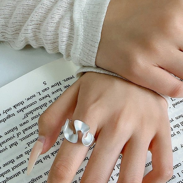 925 Silver Irregular Hem Ring