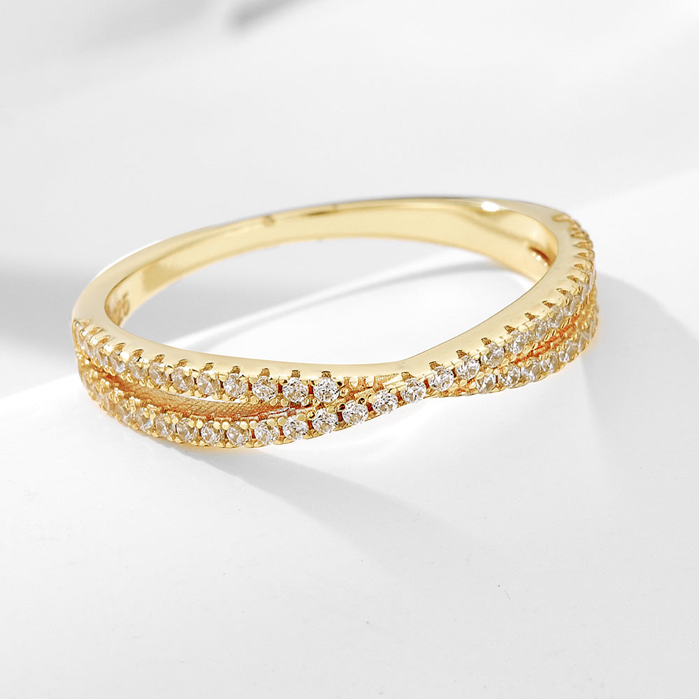 925 Silver 5A Zircon Ring Set