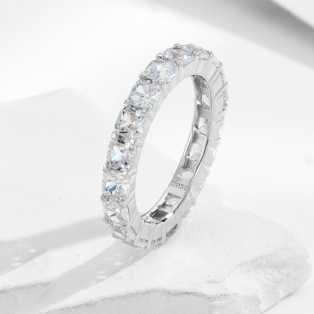 925 Silver 5A Zircon Ring Set