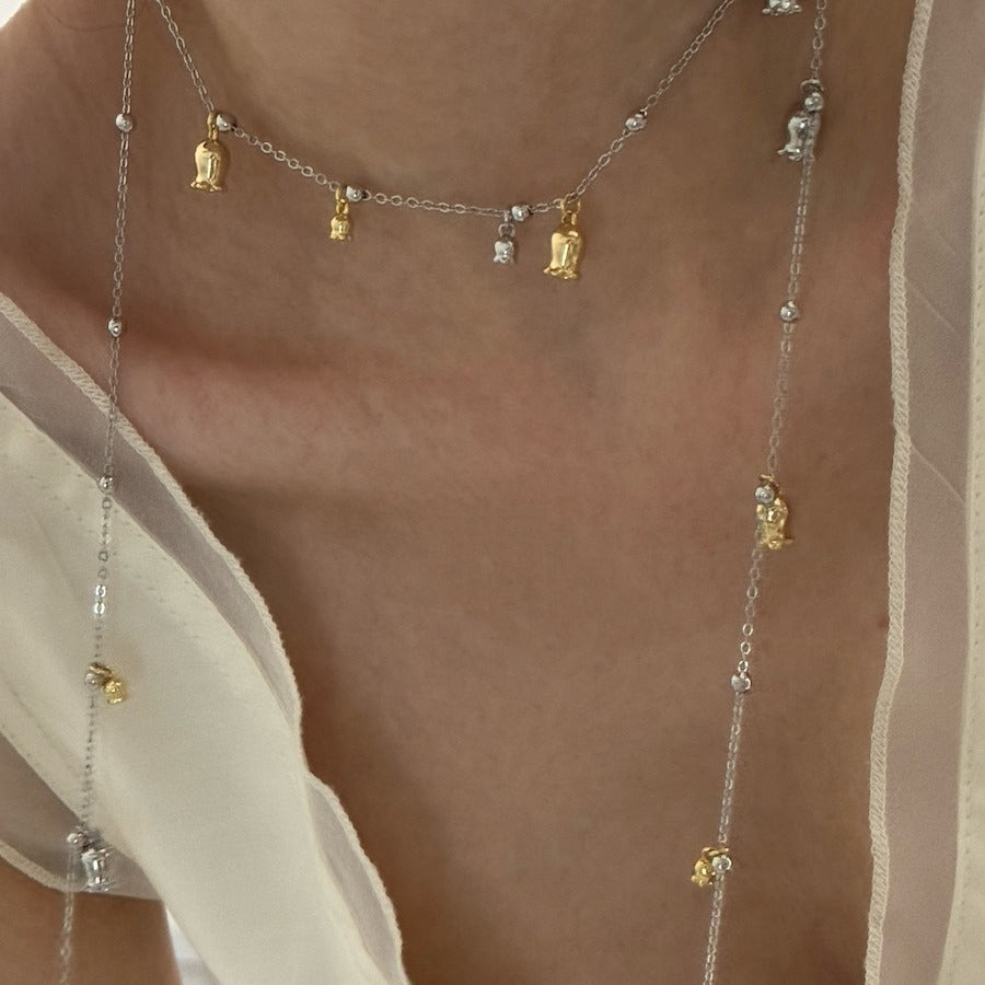 Vintage Lily of the Valley Necklace and Waist Chain