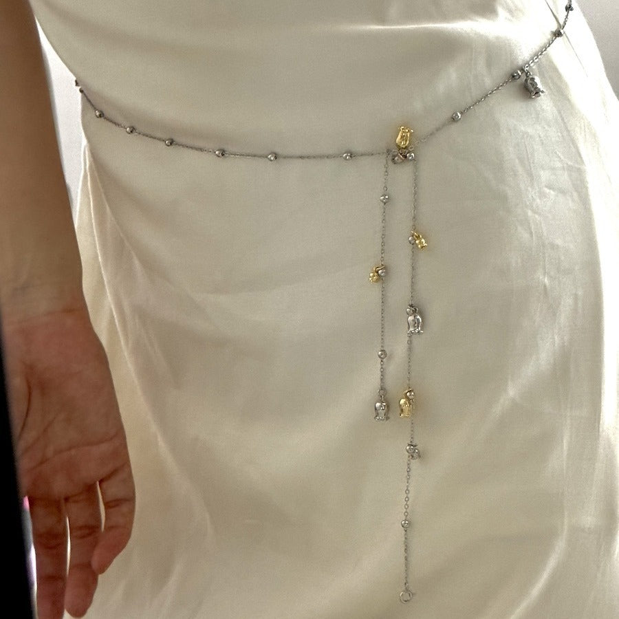 Vintage Lily of the Valley Necklace and Waist Chain