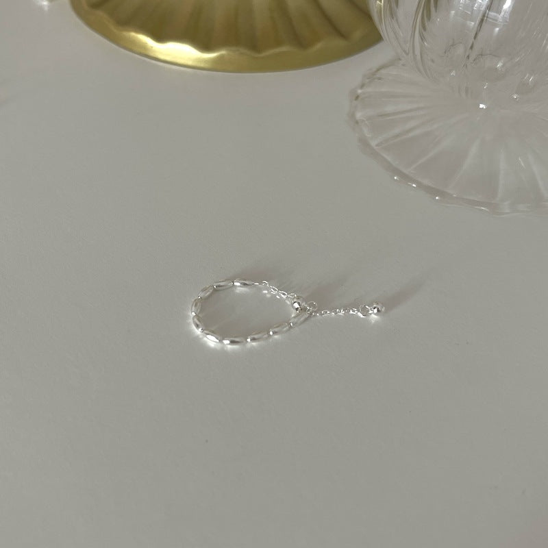 Multiple 925 Silver Adjustable Soft Chain Rings