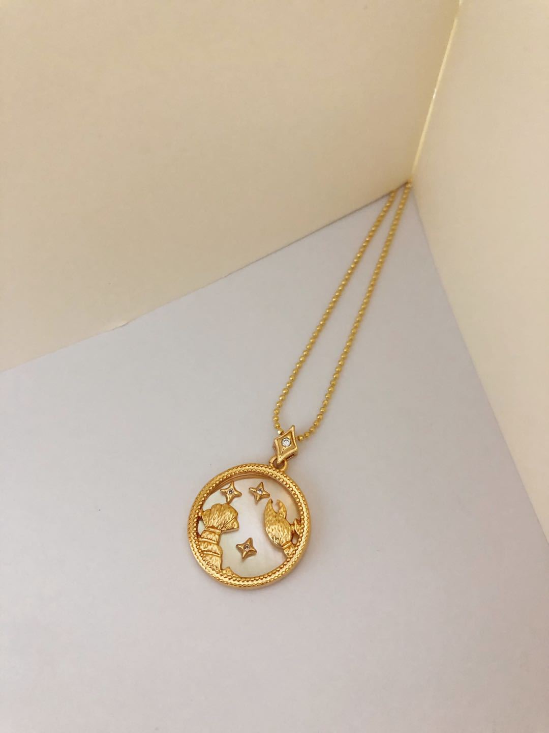 Twelve Constellations Shell Necklace