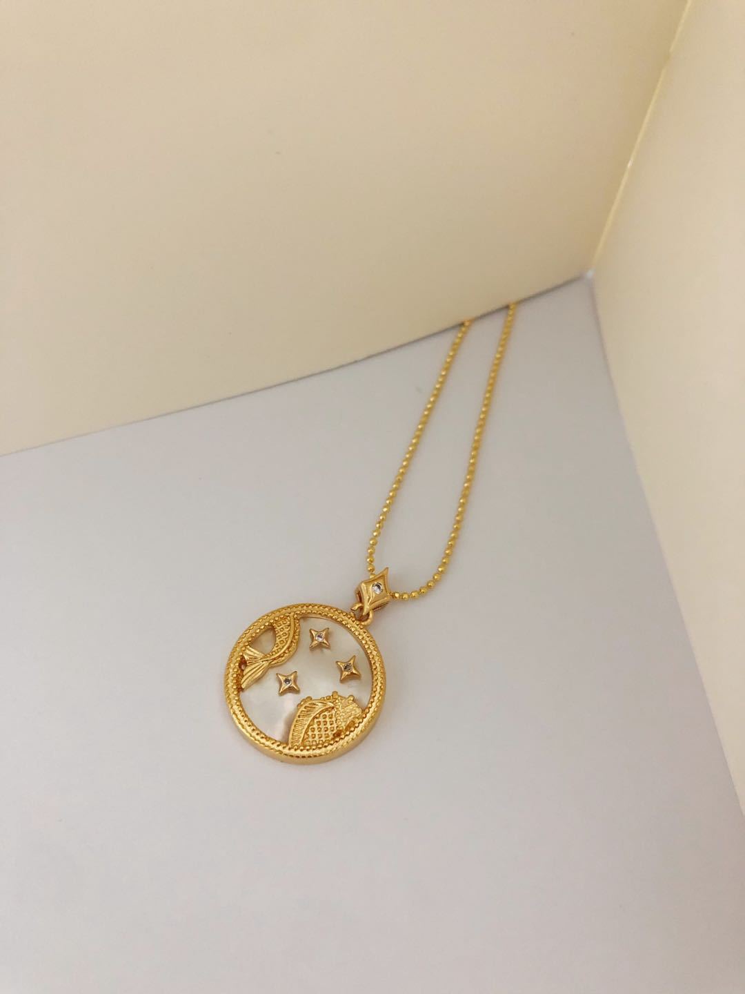 Twelve Constellations Shell Necklace