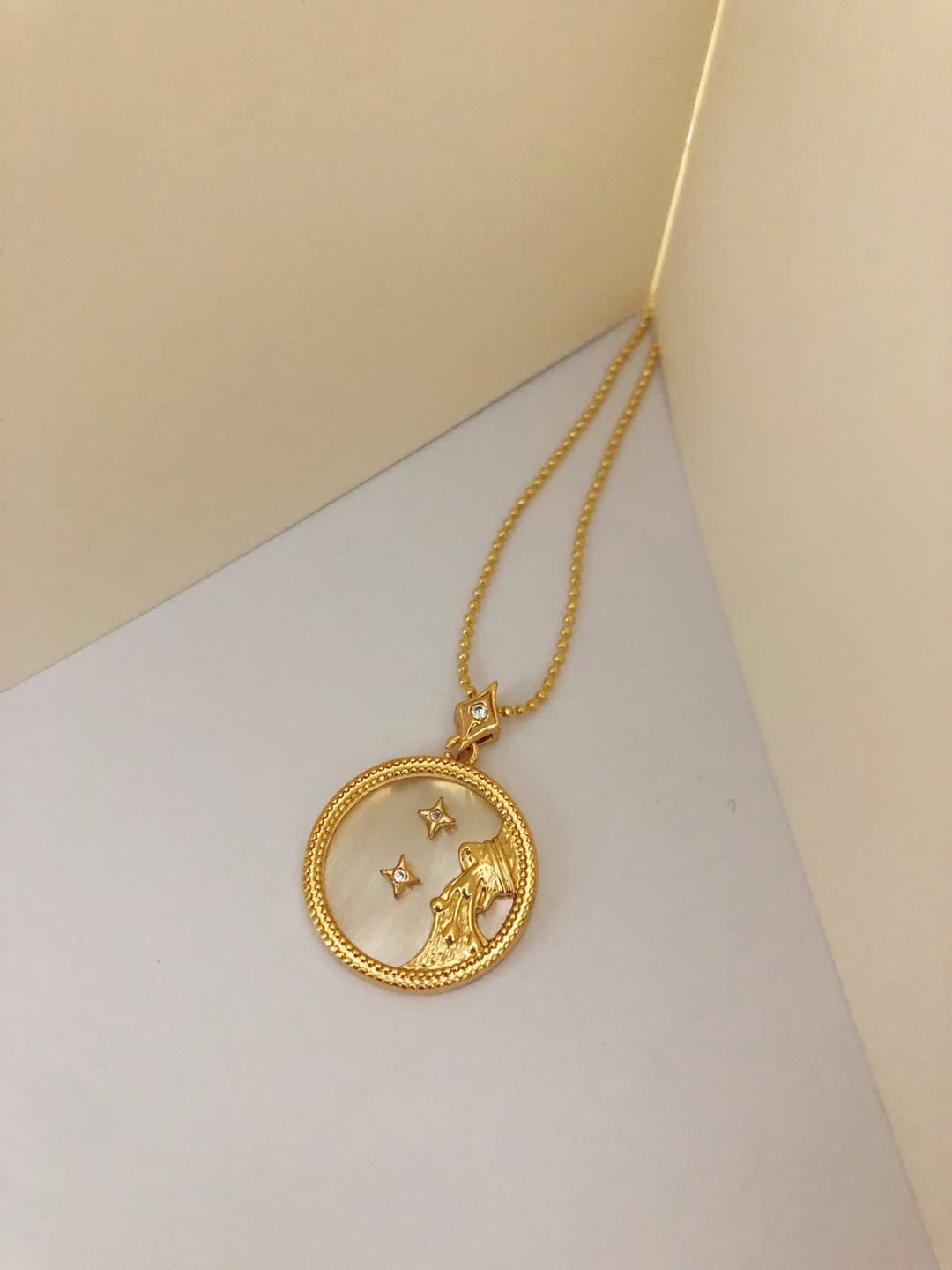 Twelve Constellations Shell Necklace