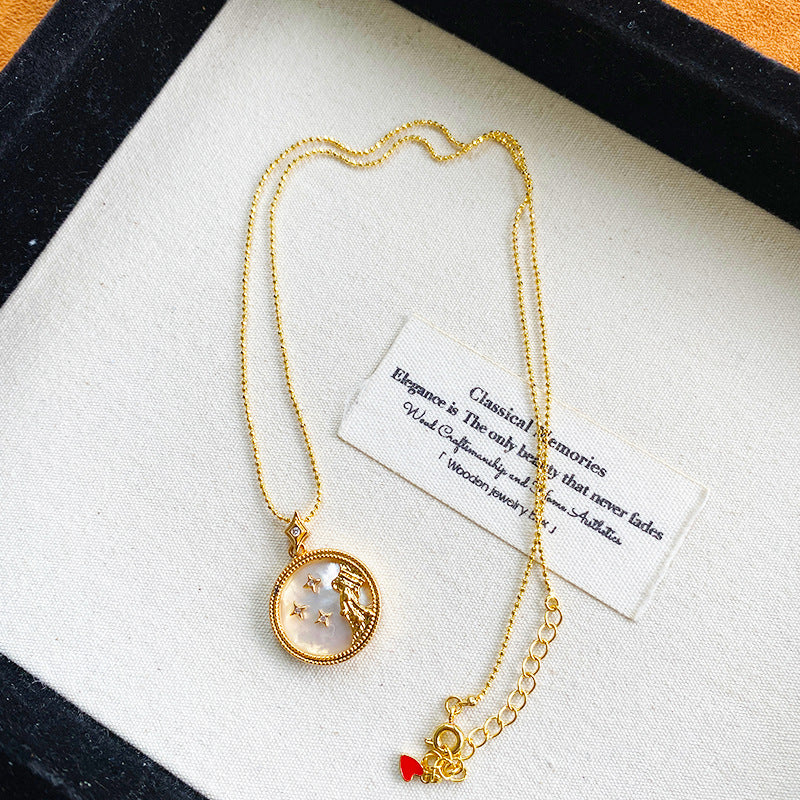 Twelve Constellations Shell Necklace