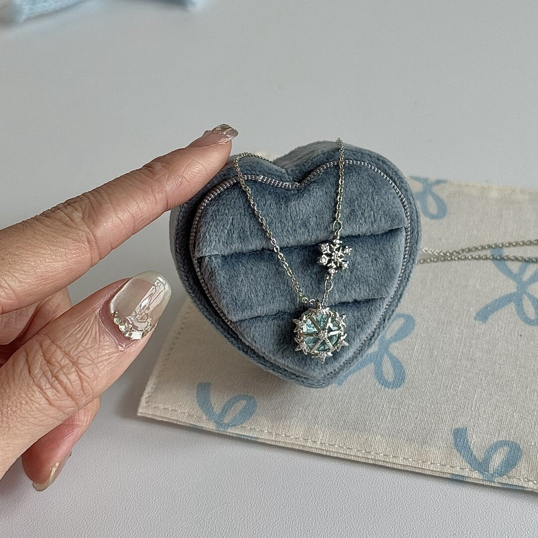 925 Silver Snowflake Pendant Necklace