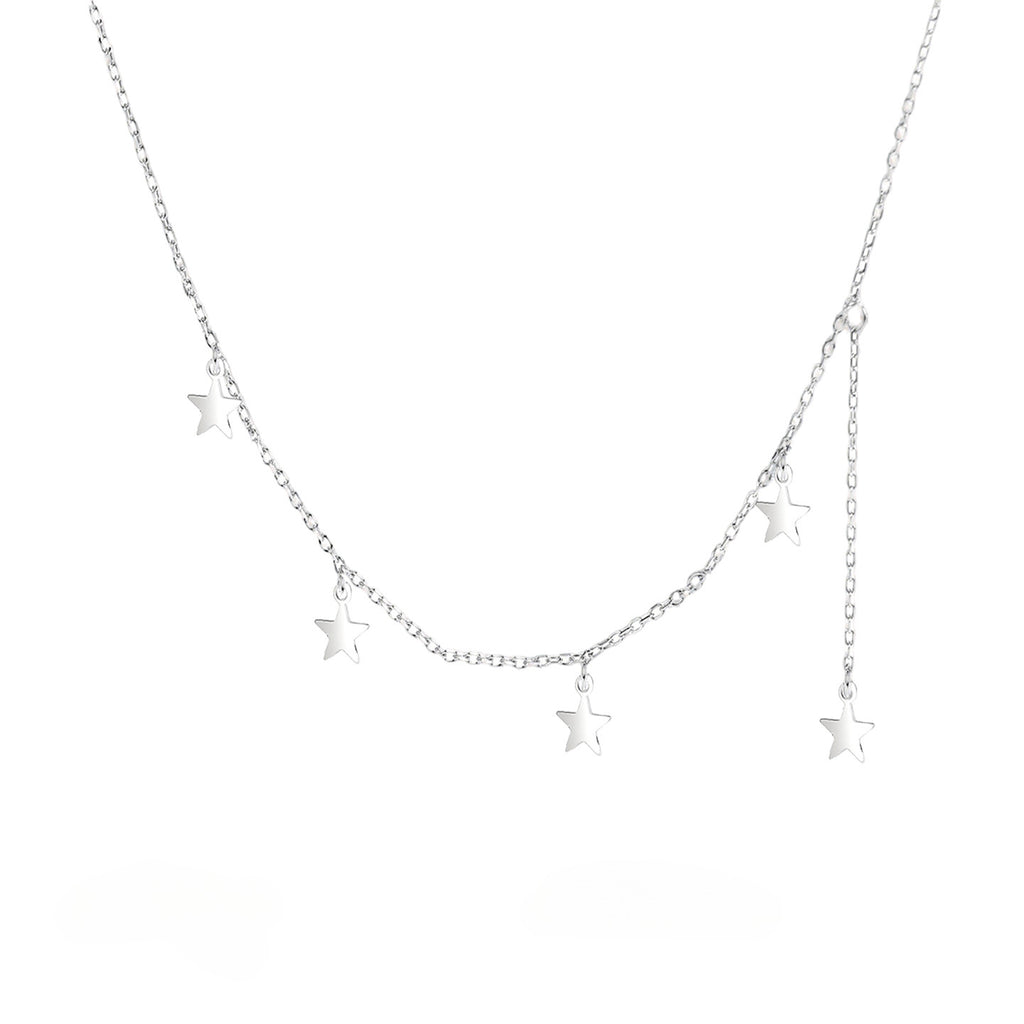 925 Silver Star Tassel Necklace