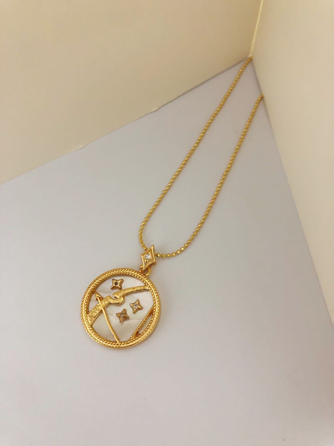 Twelve Constellations Shell Necklace