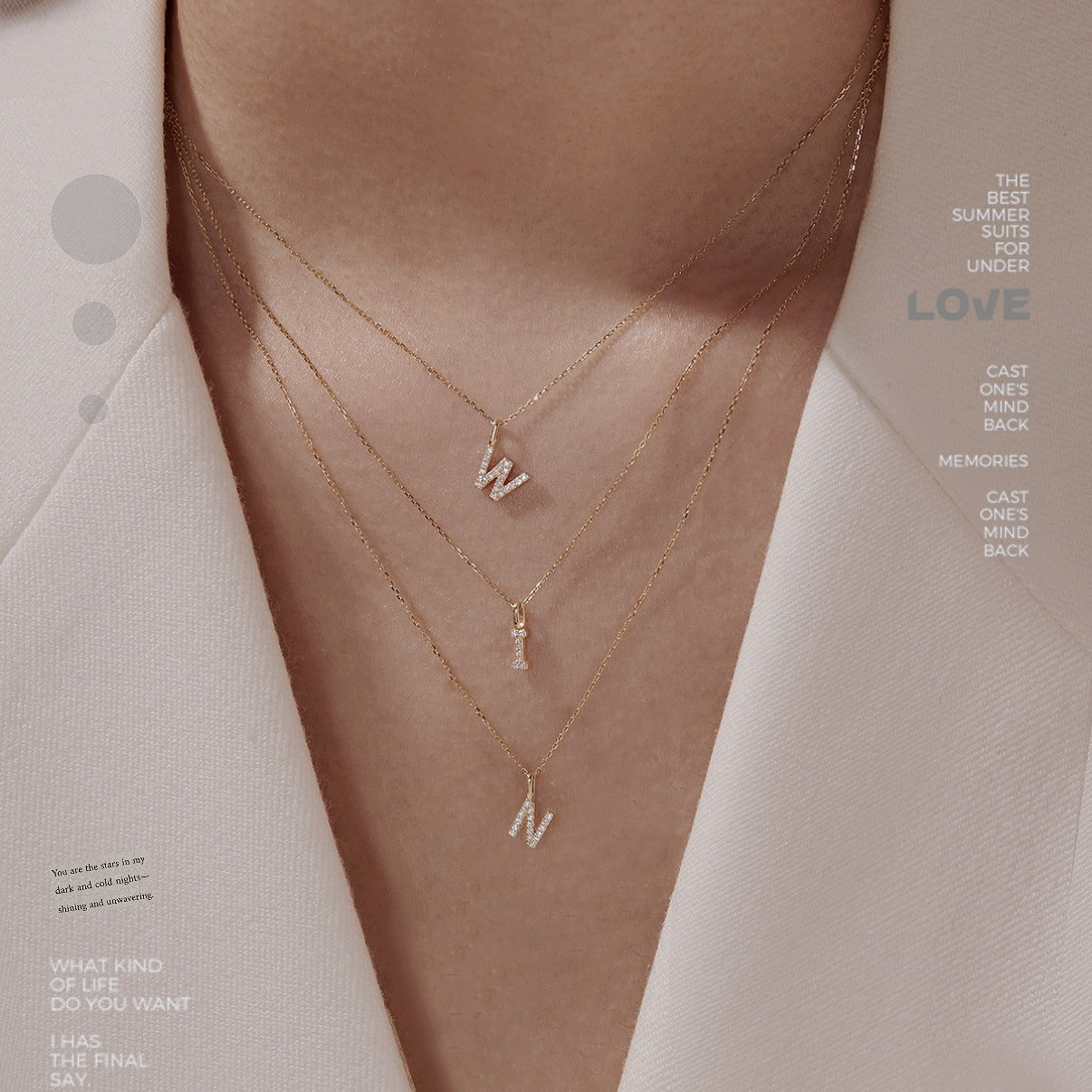 925 Silver 14K Gold 26-Letter DIY Couple Pendant Necklace