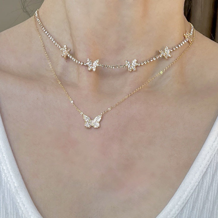 Layered Cubic Zirconia Necklace