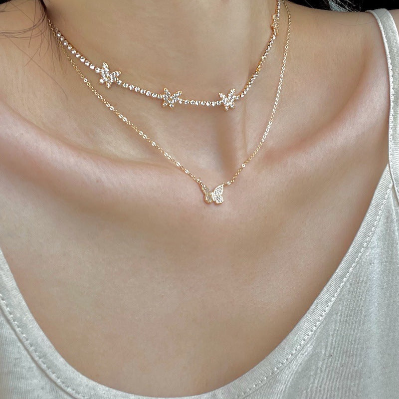 Layered Cubic Zirconia Necklace