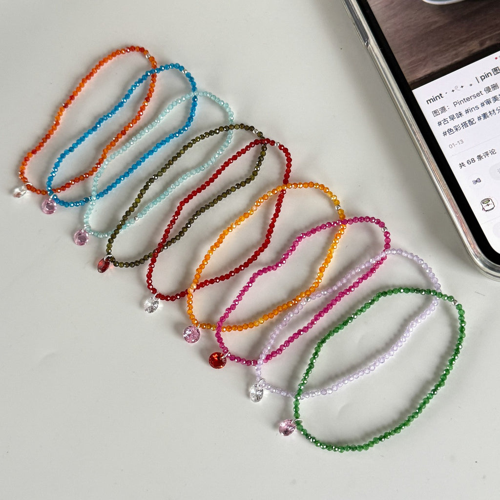 Dopamine Colored Zircon Pendant Bracelet