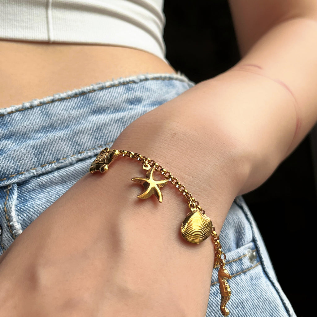 Starfish Shell Bracelet