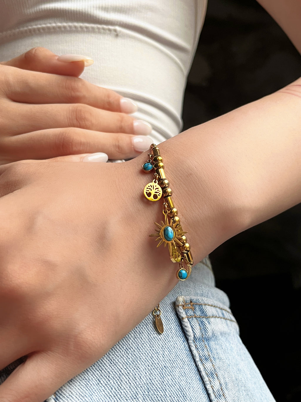 Retro Sunflower Bracelet