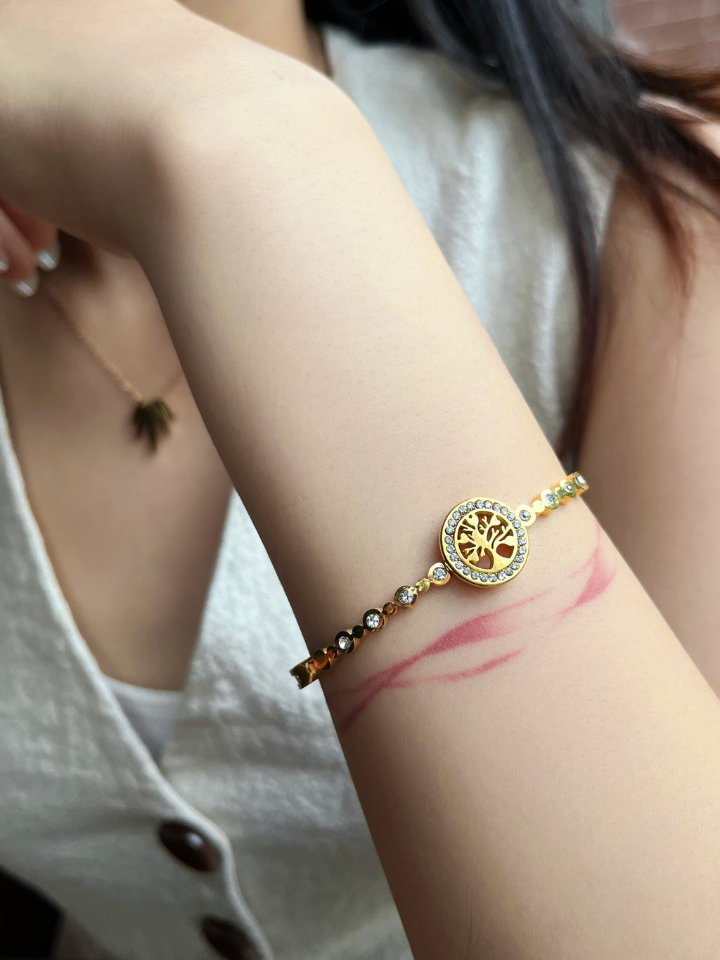 Hollow Tree of Life Bracelet