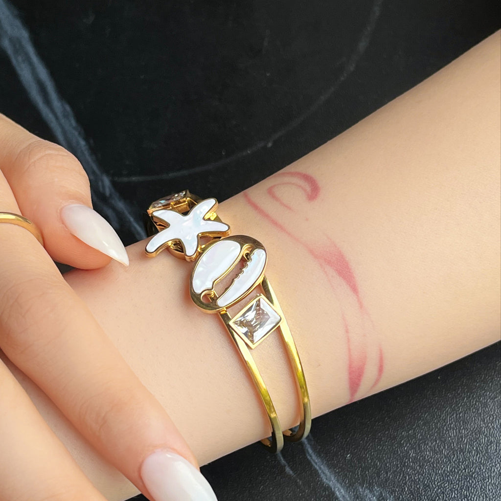 Starfish Zircon Bracelet