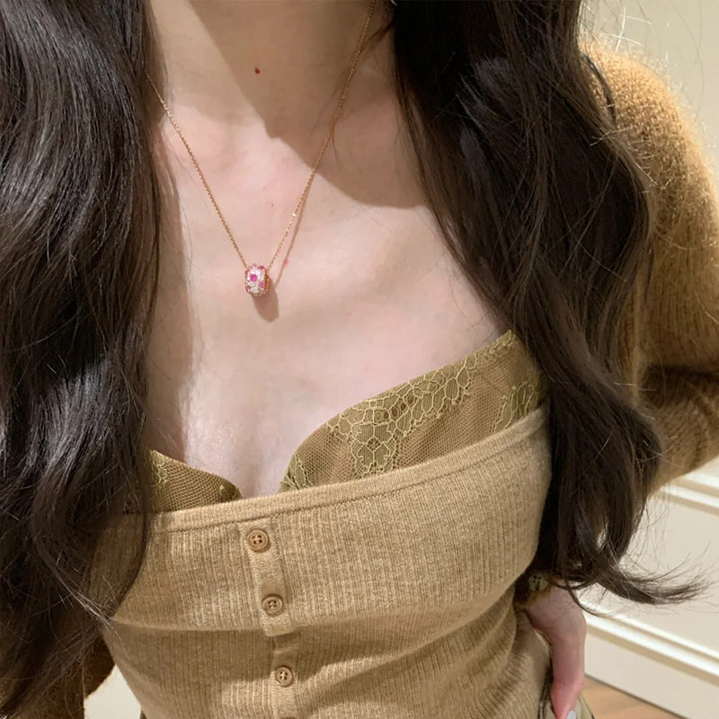 Rose Manor Pink Zircon Necklace